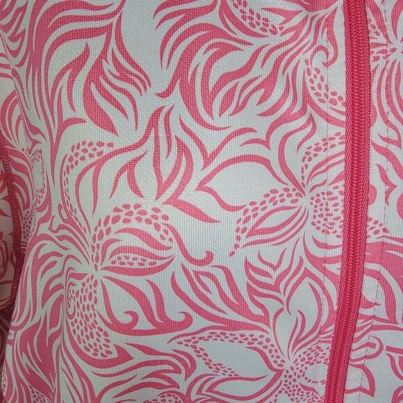 Saucony floral full zip pink floral jacket size XL - Picture 3 of 6